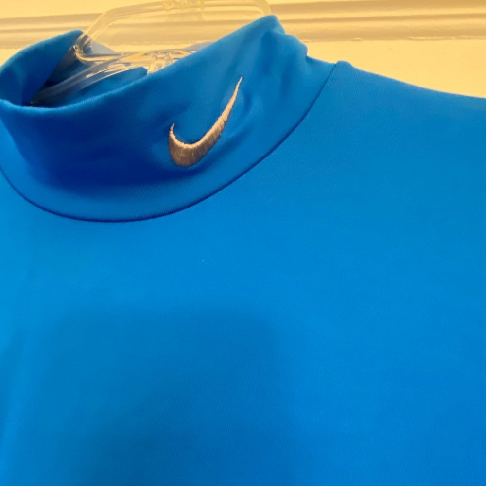 Nike Pro Combat Dri Fit Fitted Mock Neck Long Sleeve Thermal T-Shirt